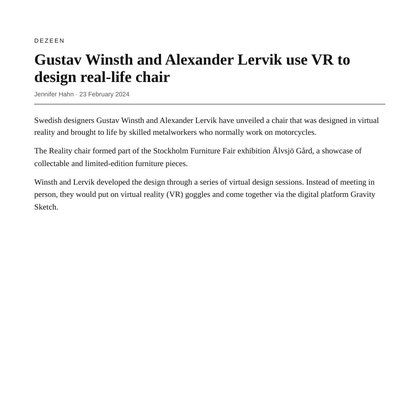 Preview of Dezeen