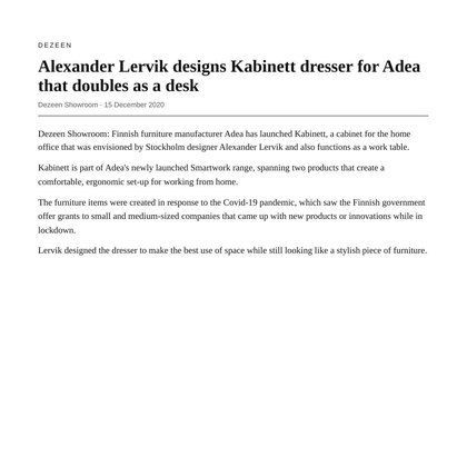 Preview of Dezeen