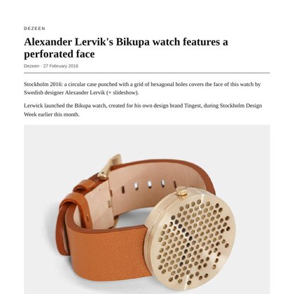 Preview of Dezeen